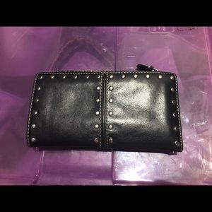 MK studded wallet
